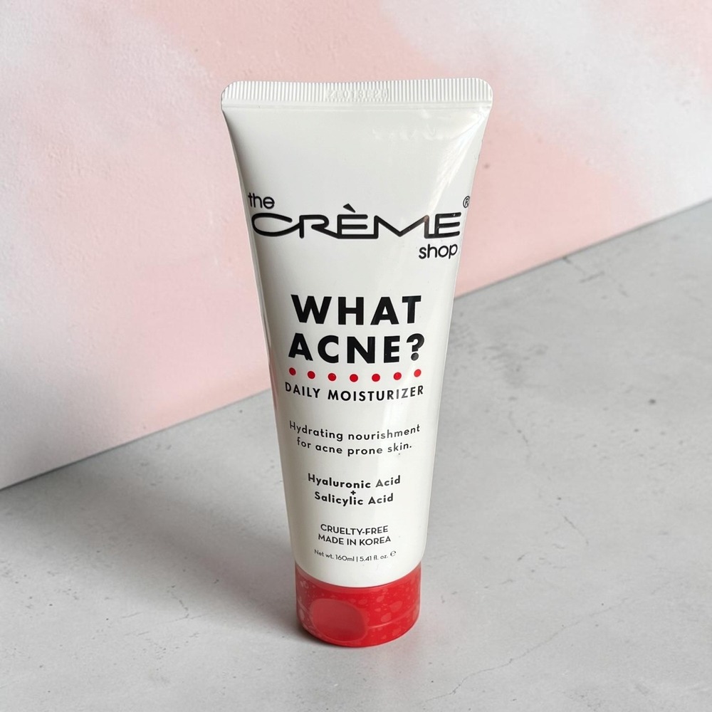 The Crème Shop What Acne Daily Moisturizer 5.41oz Salicylic Acid Hyaluronic Acid